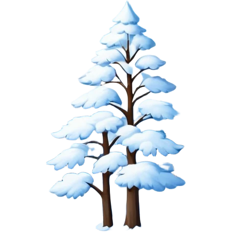 small painting with winter landscape emoji