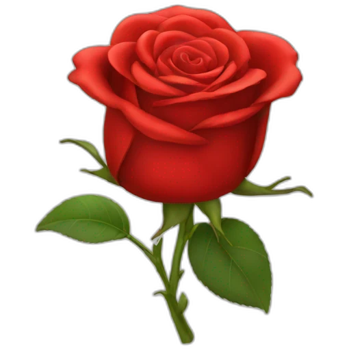 red rose emoji