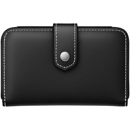 black leather wallet emoji