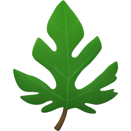 Animal Crossing leaf emoji