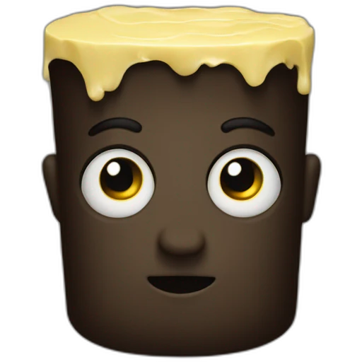 Butter that is dark with eyes emoji