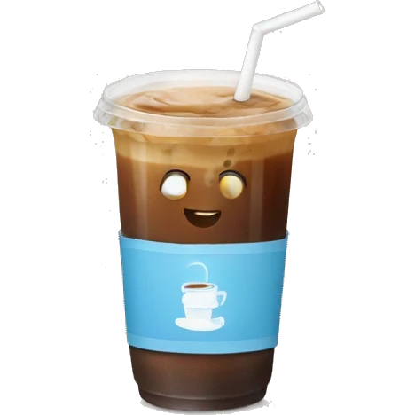 Iced coffee emoji
