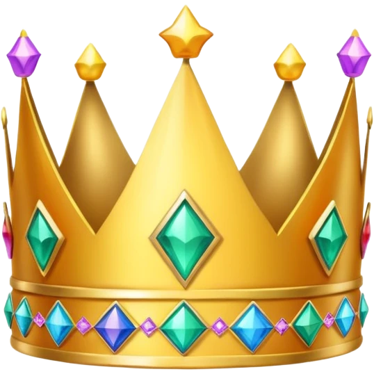 Drop party crown hat emoji