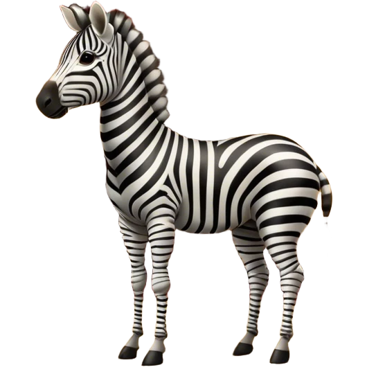 Zebra in a circus tent emoji