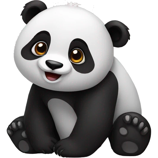 Panda ask something  emoji
