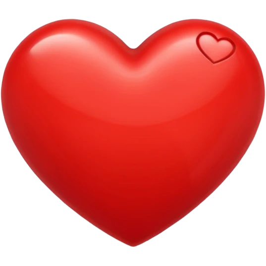 Red unusual heart emoji