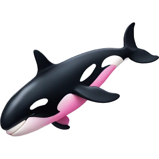 Pink orca whale  emoji