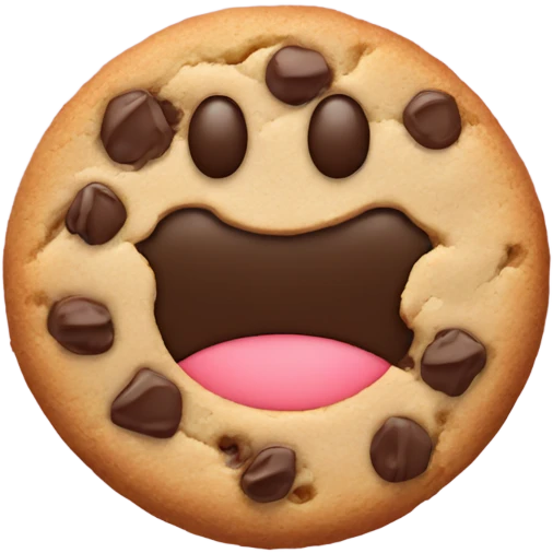 1 Cookie avec sourit emoji