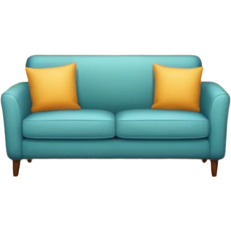 decorated living room with a plant and picture frame emoji