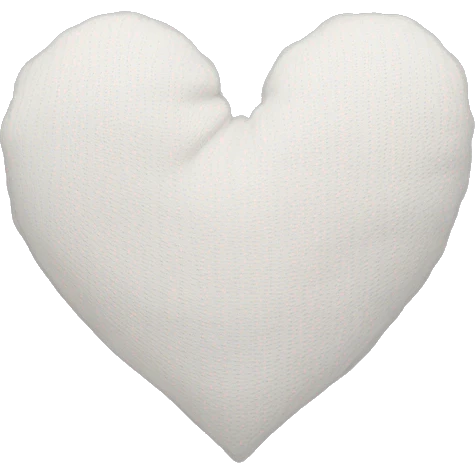White heart that looks like a blanket emoji