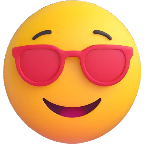 colorful 3D circular emoji with the word 'puszi' in the center in a modern font emoji