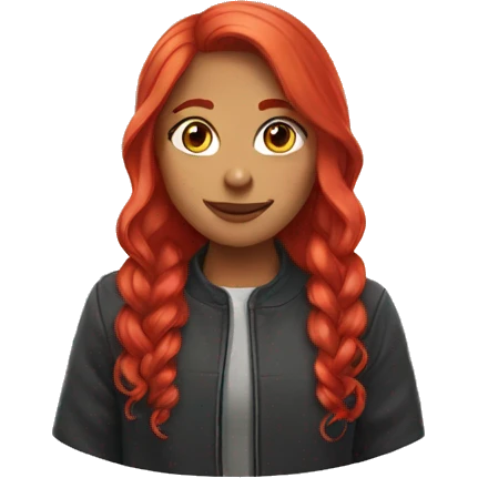 Girl with red hair  emoji