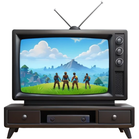 Fortnite on tv emoji