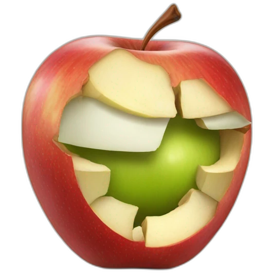 mangled-apple emoji