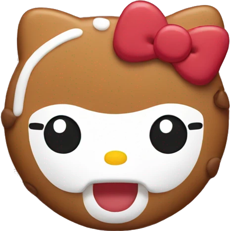 Gingerbread hellokitty emoji