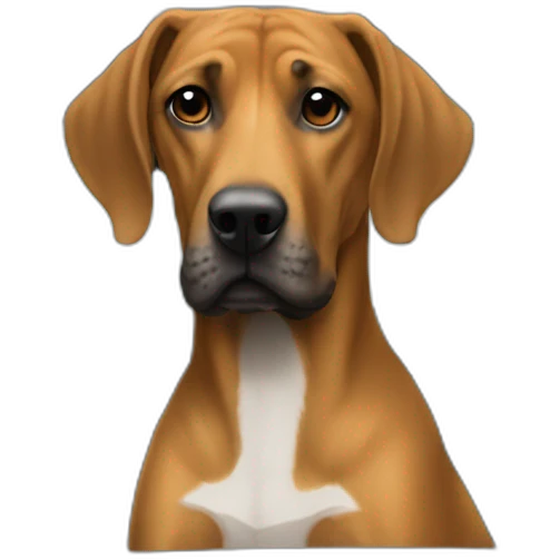 Ridgeback driving suv emoji