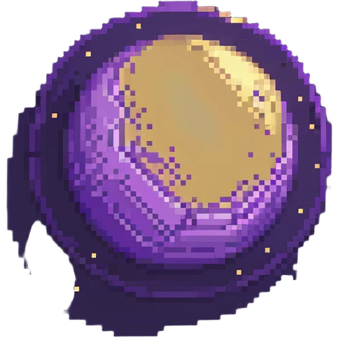 Venus planet circular without rings, golden atmosphere emoji