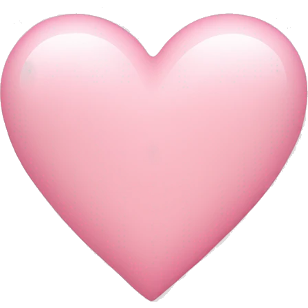 light pink heart emoji