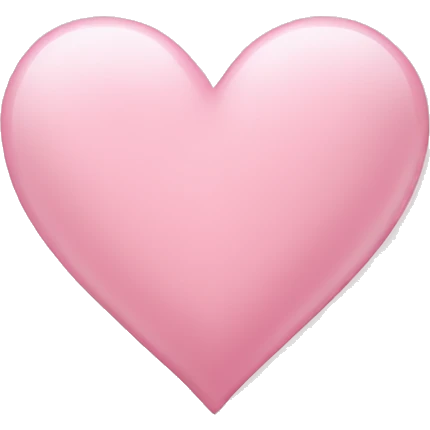 light pink heart  emoji