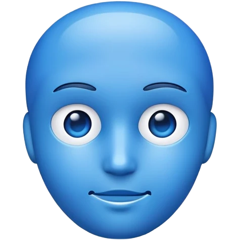 blue test dummy emoji