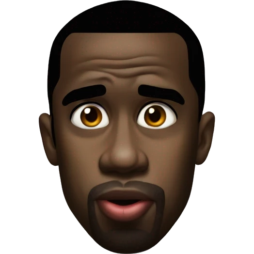 P. Diddy licking his lips, cartoony emoji