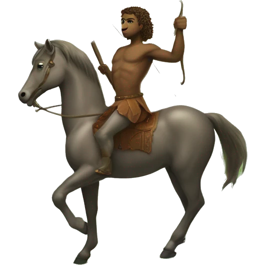 centaur: Half-human, half-horse creatures known for their wisdom and skills in astrology and archery, living in the Forbidden Forest. emoji