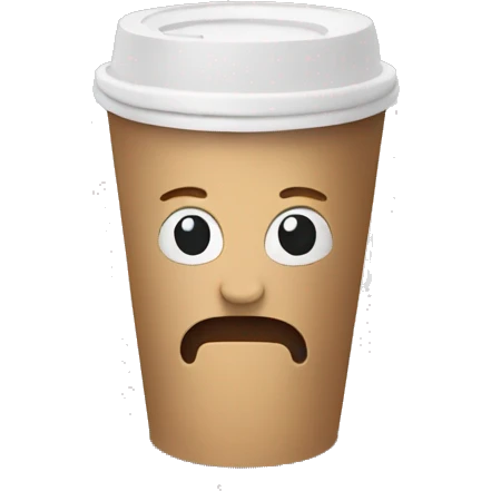 Paper coffee cup emoji