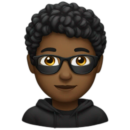 all black emoji