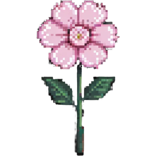 pink flower emoji