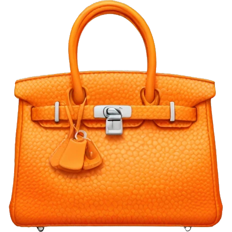 Orange birkin purse emoji
