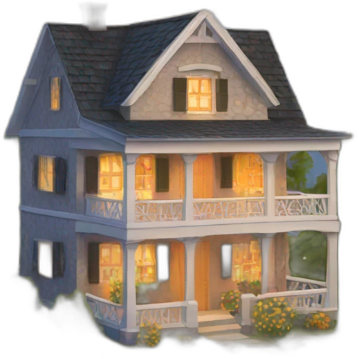 holiday house emoji