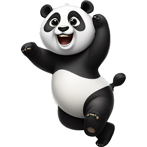 panda dancinghaving fun emoji