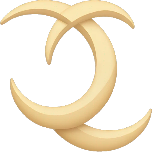 three crescents emoji