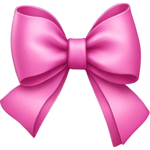 Pink bow emoji