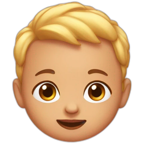 a baby emoji