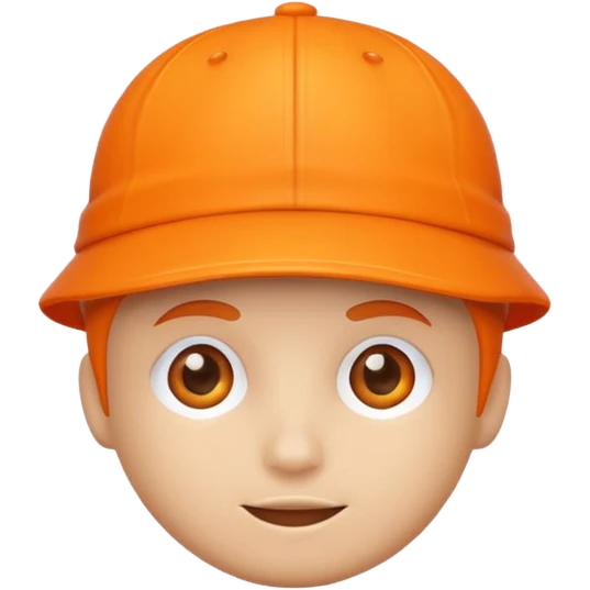 just an orange cap emoji