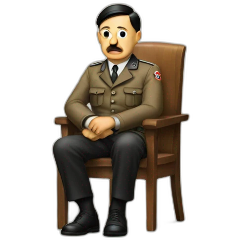 Hitler sitting emoji