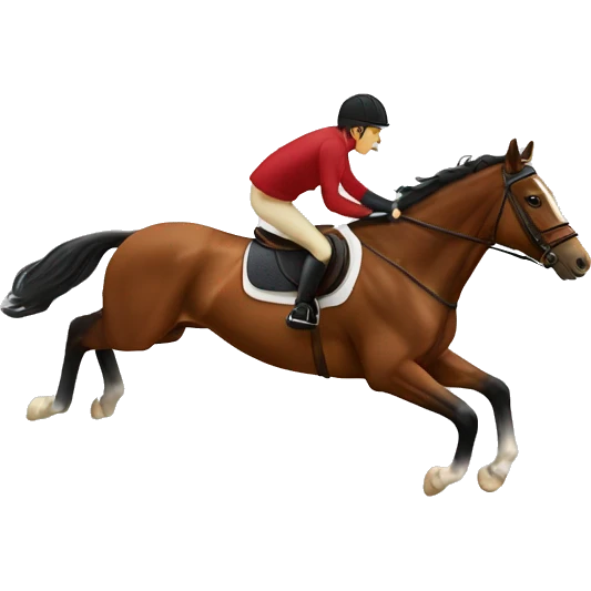 Horse jumping emoji