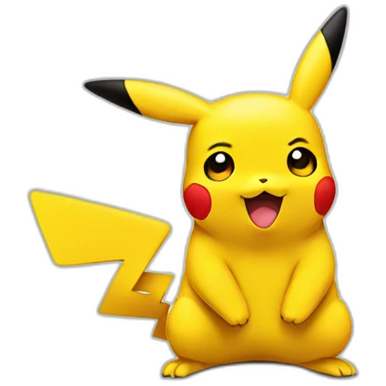 Pikachu shy emoji