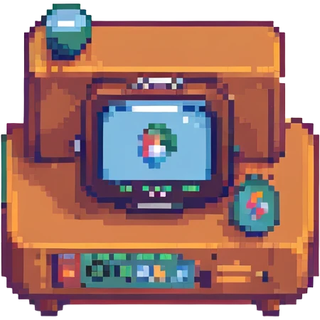 live broadcast icon, pixel art style, retro and playful emoji