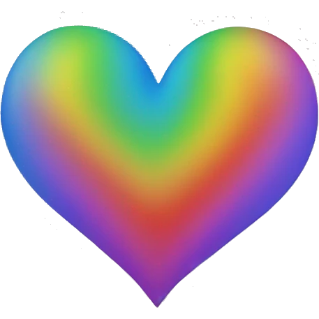 Rainbow heart emoji