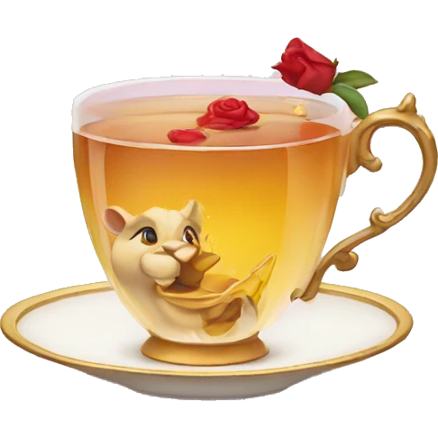 beauty and the beast tea emoji