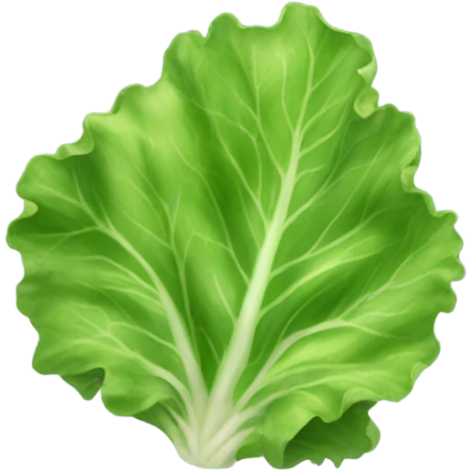 Lettuce with brown stuff on it emoji