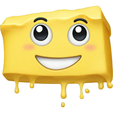 A happy butter emoji