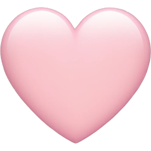 light pink heart emoji