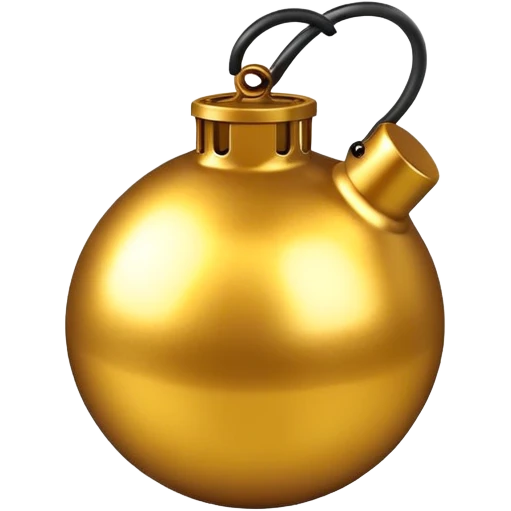 Golden bomb emoji