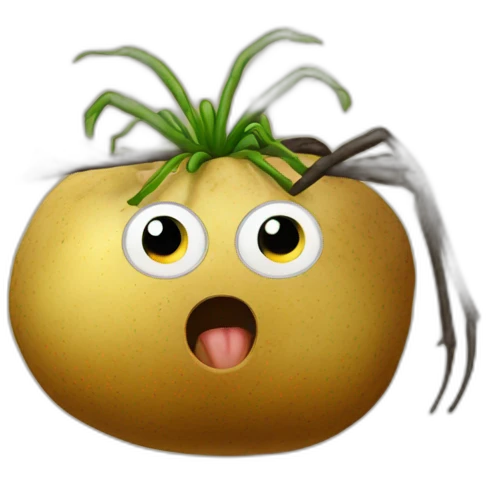 Spider potato emoji