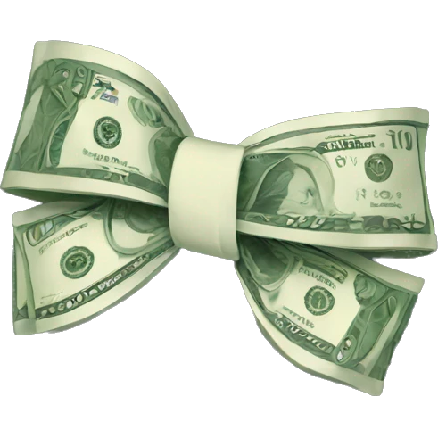 Money bow emoji