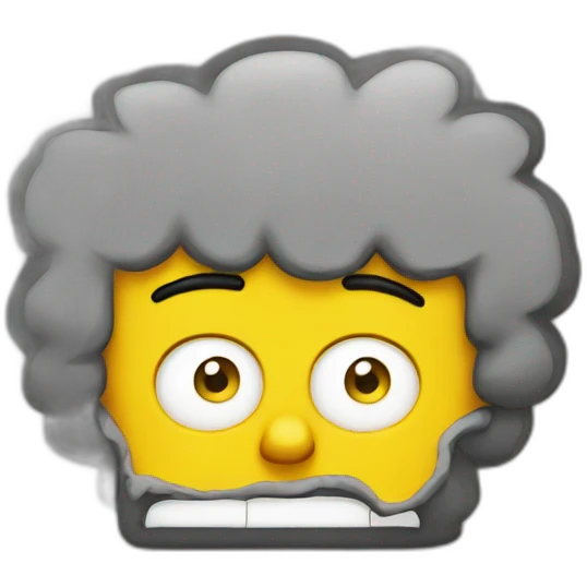 Bart simpson eye roll emoji