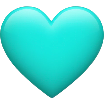 turquoise heart emoji